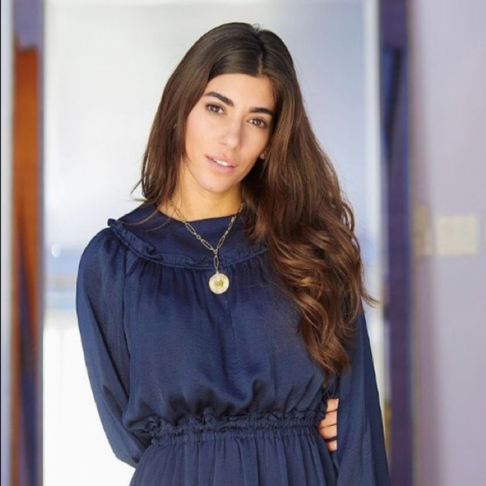 Yakira Bella Midi Dress Navy